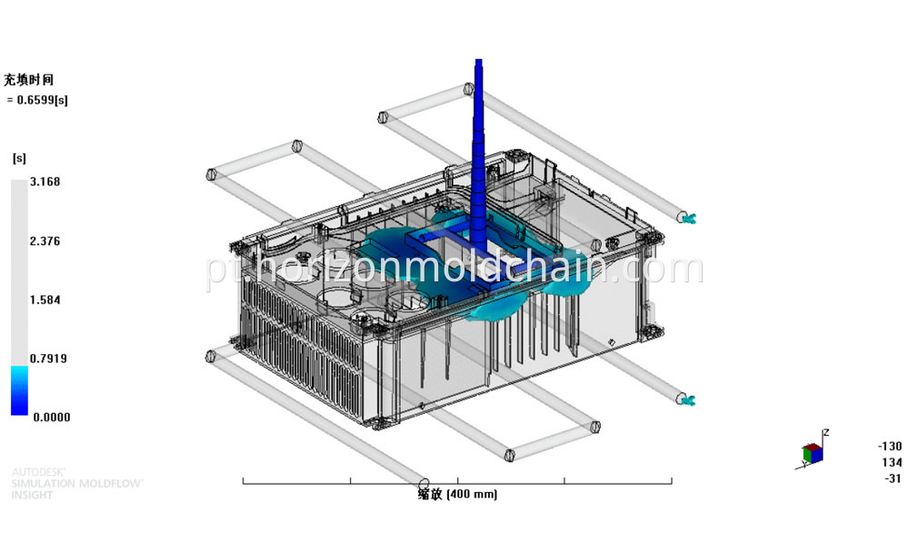 Analysis of the mold flow of household appliance shells2